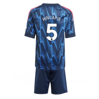 Arsenal Piero Hincapie #5 Maglia Gara Trasferta Repliche 2025-26 Bambino Maniche Corte